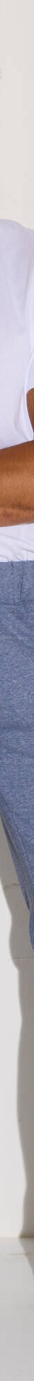 Pantalon jogging molleton bas droits (bleu jean) Pantalon jogging molleton bas droits (bleu jean)